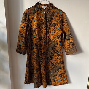 Zuri NWT Orange Floral Patterned Dress
